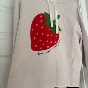 Kate Spade Strawberry Sweater Sz M Sold Out